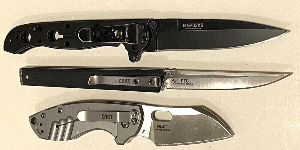 CRKT CEO vs PILAR vs M16-03KS